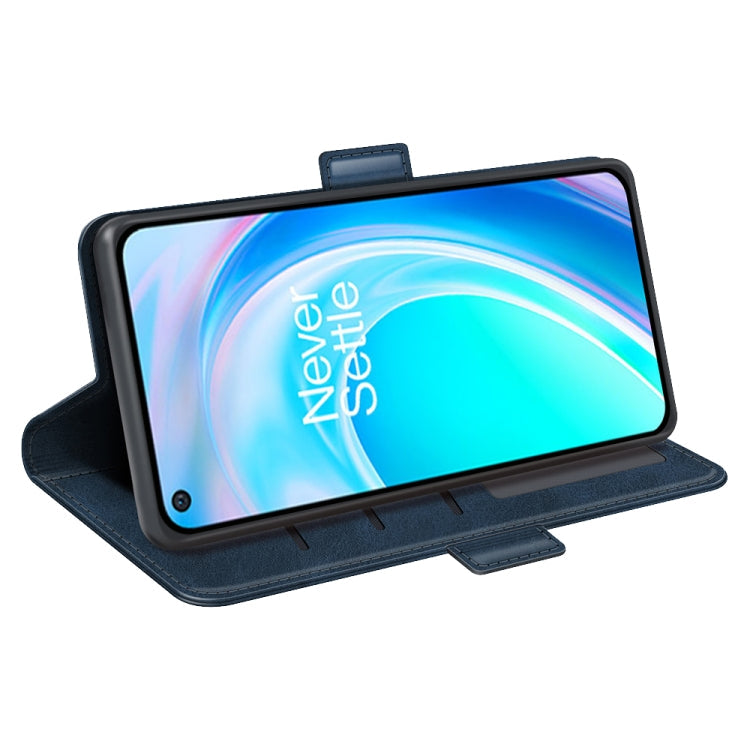 For OnePlus Nord CE 2 Lite Dual-side Magnetic Buckle Horizontal Flip Leather Phone Case(Dark Blue)