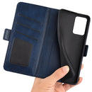 For OnePlus Nord CE 2 Lite Dual-side Magnetic Buckle Horizontal Flip Leather Phone Case(Dark Blue)