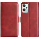 For OnePlus Nord CE 2 Lite Dual-side Magnetic Buckle Horizontal Flip Leather Phone Case(Red)
