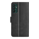 For Samsung Galaxy M13 4G Dual-side Magnetic Buckle Horizontal Flip Leather Phone Case(Black)