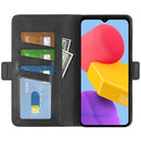 For Samsung Galaxy M13 4G Dual-side Magnetic Buckle Horizontal Flip Leather Phone Case(Black)