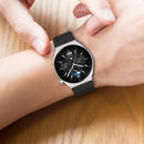 For Huawei Watch GT Runner 22mm Protruding Head Silicone Strap Silver Buckle(Pink)