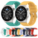 For Huawei Watch GT2 Pro / GT2e 22mm Protruding Head Silicone Strap Silver Buckle(Navy Blue)