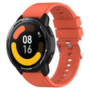 Protruding Head Silicone Strap Silver Buckle For Samsung Galaxy Watch 42mm 20mm(Orange)