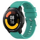 Protruding Head Silicone Strap Silver Buckle For Samsung Galaxy Watch 42mm 20mm(Teal Green)