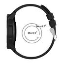 Protruding Head Silicone Strap Silver Buckle For Samsung Galaxy Watch 42mm 20mm(Yellow)
