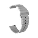 For Amazfit GTS 2 Mini 20mm Corrugated Silicone Watch Band(Grey)