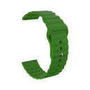 For Amazfit GTS 2 Mini 20mm Corrugated Silicone Watch Band(Green)