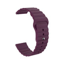 For Amazfit GTS 2 Mini 20mm Corrugated Silicone Watch Band(Purple)