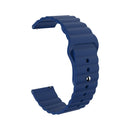 For Amazfit GTR 2e 22mm Corrugated Silicone Watch Band(Blue)