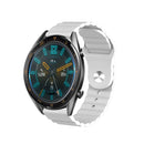 For Xiaomi Watch S1 22mm Corrugated Silicone Watch Band(White)