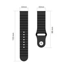 For Xiaomi Watch S1 22mm Corrugated Silicone Watch Band(Sand Pink)