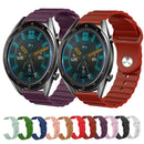 For Samsung Gear S3 Classic 22mm Corrugated Silicone Watch Band(Black)