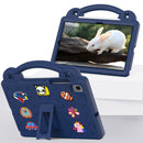 For Samsung Galaxy Tab A7 10.4 2020 T500/T505 Handle Kickstand Children EVA Shockproof Tablet Case(Navy Blue)