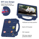 For Samsung Galaxy Tab A7 10.4 2020 T500/T505 Handle Kickstand Children EVA Shockproof Tablet Case(Navy Blue)
