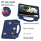 For Samsung Galaxy Tab A7 10.4 2020 T500/T505 Handle Kickstand Children EVA Shockproof Tablet Case(Navy Blue)