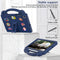 For Samsung Galaxy Tab A7 10.4 2020 T500/T505 Handle Kickstand Children EVA Shockproof Tablet Case(Navy Blue)