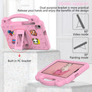 For Samsung Galaxy Tab A7 Lite 8.7 2021 T220/T225 Handle Kickstand Children EVA Shockproof Tablet Case(Pink)