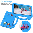 For Samsung Galaxy Tab A7 Lite 8.7 2021 T220/T225 Handle Kickstand Children EVA Shockproof Tablet Case(Sky Blue)