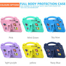 For Samsung Galaxy Tab A7 Lite 8.7 2021 T220/T225 Handle Kickstand Children EVA Shockproof Tablet Case(Sky Blue)