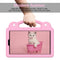 For Samsung Galaxy Tab A 8.0 2019 T290 / T295 Handle Kickstand Children EVA Shockproof Tablet Case(Pink)