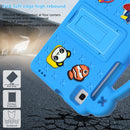 For Samsung Galaxy Tab A 8.0 2019 T290 / T295 Handle Kickstand Children EVA Shockproof Tablet Case(Sky Blue)