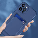 For iPhone 14 Skin Feel Card Color Button TPU Case (Orange)