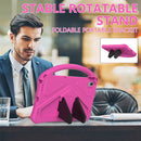 For Lenovo Tab M10 Plus 10.6 3rd Gen TB125FU 2022 EVA Shockproof Tablet Case with Holder(Rose Red)