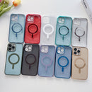 For iPhone 14 Pro Max Plating Magsafe Glitter Phone Case For iPhone14 Pro Max(Silver)