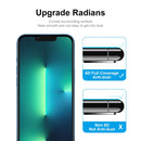 For iPhone 14 Plus 2pcs ENKAY 6D Full Glue Tempered Glass Full Film