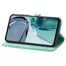 For Motorola Moto G42 Mandala Flower Embossed Leather Phone Case(Green)