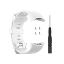 For Garmin Forerunner 45 / Forerunner 45S Universal Twill Solid Color Silicone Watch Band(White)