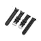 For Garmin Forerunner 45 / Forerunner 45S Universal Twill Solid Color Silicone Watch Band(Black)