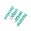 For Garmin Forerunner 45 / Forerunner 45S Universal Twill Solid Color Silicone Watch Band(Teal)