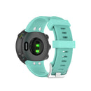 For Garmin Forerunner 45 / Forerunner 45S Universal Twill Solid Color Silicone Watch Band(Teal)