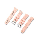 For Garmin Forerunner 45 / Forerunner 45S Universal Twill Solid Color Silicone Watch Band(Pink)