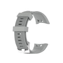 For Garmin Forerunner 45 / Forerunner 45S Universal Twill Solid Color Silicone Watch Band(Grey)