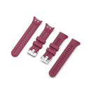 For Garmin Forerunner 45 / Forerunner 45S Universal Twill Solid Color Silicone Watch Band(Claret)