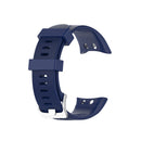 For Garmin Forerunner 45 / Forerunner 45S Universal Twill Solid Color Silicone Watch Band(Blue)