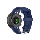 For Garmin Forerunner 45 / Forerunner 45S Universal Twill Solid Color Silicone Watch Band(Blue)