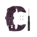 For Garmin Forerunner 45 / Forerunner 45S Universal Twill Solid Color Silicone Watch Band(Purple)