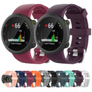 For Garmin Forerunner 45 / Forerunner 45S Universal Twill Solid Color Silicone Watch Band(Pink)