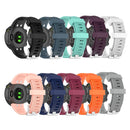 For Garmin Forerunner 45 / Forerunner 45S Universal Twill Solid Color Silicone Watch Band(Blue)