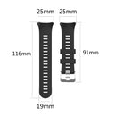 For Garmin Forerunner 45 / Forerunner 45S Universal Twill Solid Color Silicone Watch Band(Grey)