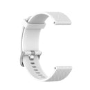 For POLAR Ignite Fashion Textured Silicone Replacement Watch Band(White)
