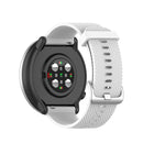 For POLAR Ignite Fashion Textured Silicone Replacement Watch Band(White)