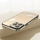 For iPhone 13 Pro Max Dustproof Mesh Phone Case (Gold)