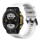 For Amazfit T-Rex 2 Silicone Leisure Watch Band(White)