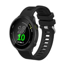 For Huawei Watch GT2 42mm 20mm Silicone Twill Watch Band(Black)