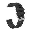 For Huawei Watch GT2 42mm 20mm Silicone Twill Watch Band(Black)